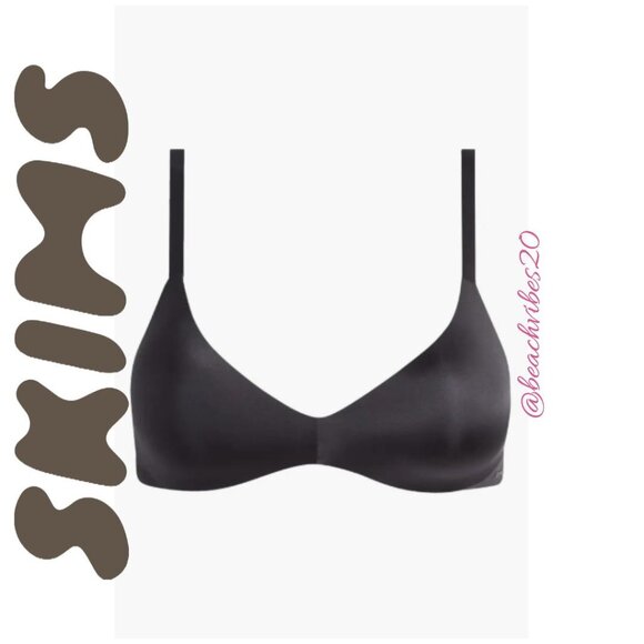 SKIMS Wireless Form Push-Up Plunge Bra Onyx 38DD NWT O-407 - Picture 4 of 4